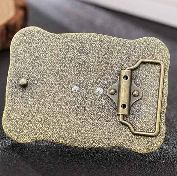 New Bronze Color Western horse Belt Buckle Fits 1.5" Inches Belt - Picture 5 of 6